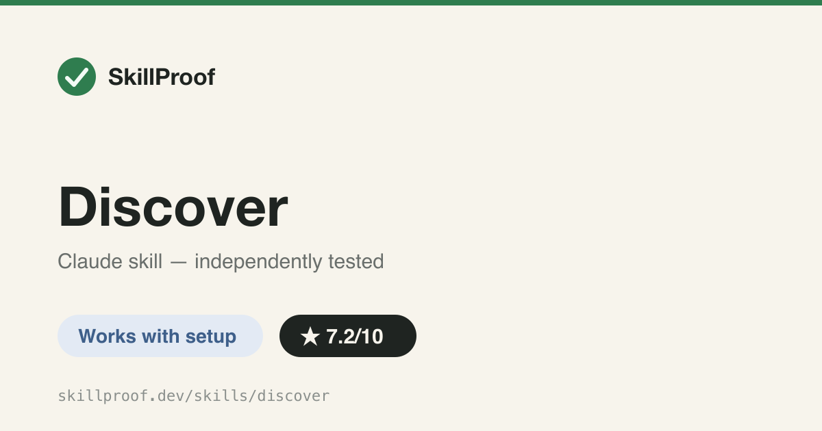 Discover — Instruments a repo for evo's autonomous optimization: benchmark, baseline, first run