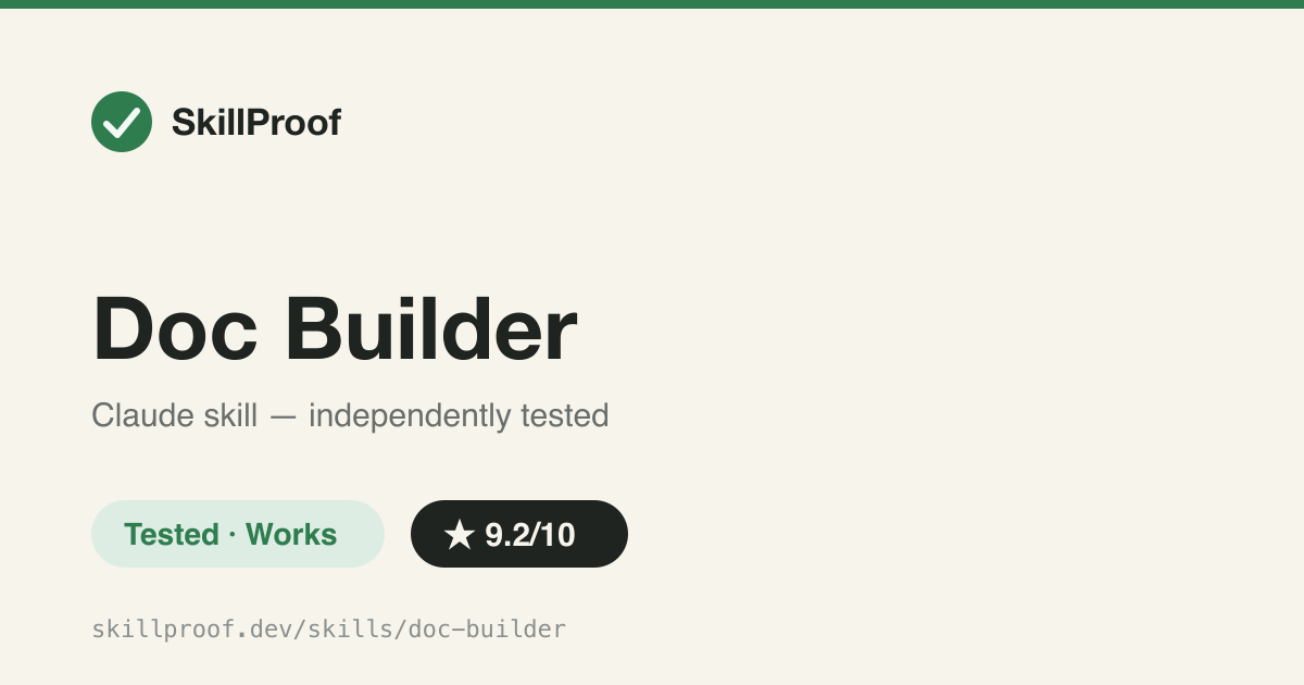 Doc Builder — Turns rough notes into a single self-contained interactive HTML doc with a real length-aware TOC/collapsible/metrics rule engine.