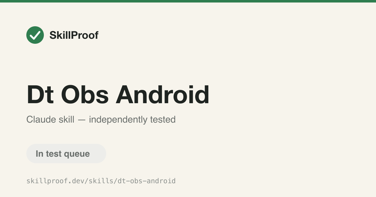 Dt Obs Android — Instrument an Android app with the Dynatrace Mobile Agent for basic monitoring.