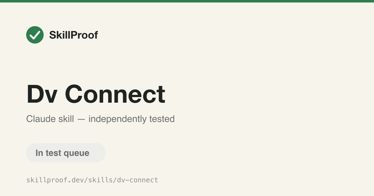 Dv Connect — Sets up a Dataverse environment — installs tools, authenticates, registers MCP.