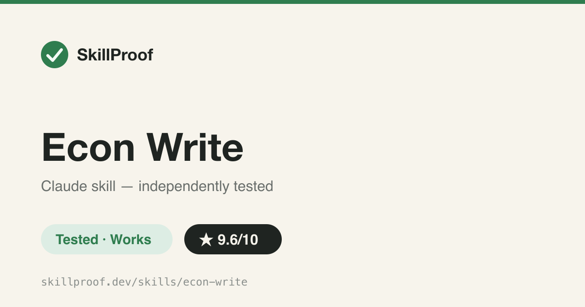Econ Write — Writes and edits economics papers by the rules of 50+ top-economist guides
