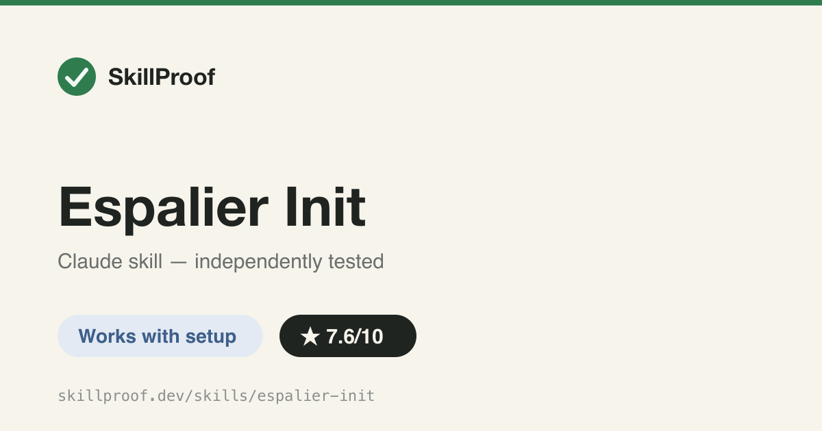 Espalier Init — Discover a codebase's conventions and scaffold rules, skills, wiki and CI gates for AI coders