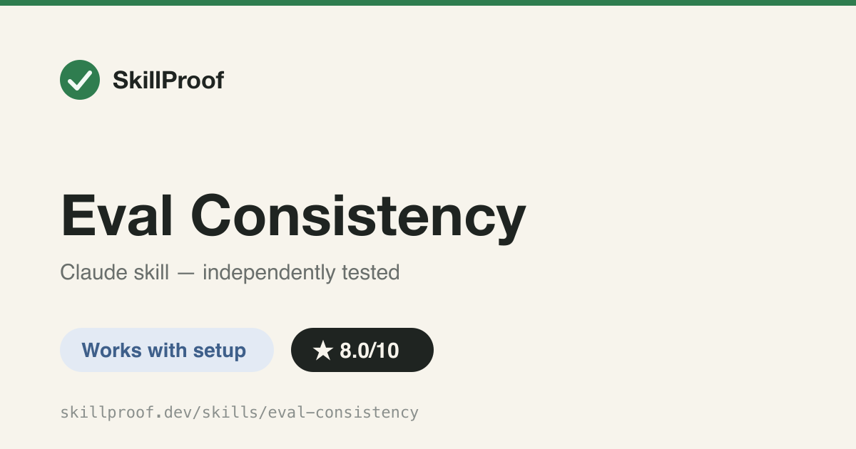 Eval Consistency — Scores a persona's roleplay replies on 5 dimensions and reports a 0-100 number