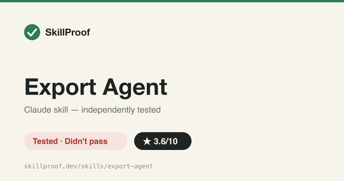 Export Agent — Converts agent definitions between Claude, OpenAI, CrewAI, and other frameworks.