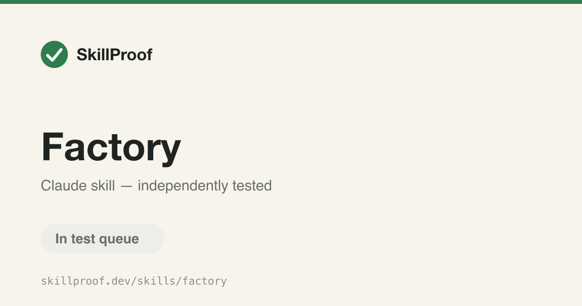 Factory — Generates a monetized SaaS app with a landing page, Stripe billing, and token economics.