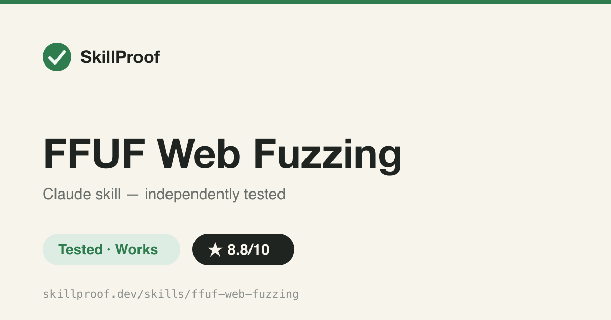 FFUF Web Fuzzing — ffuf pentest guidance plus a working results-analysis and req.txt helper