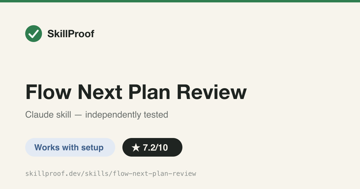 Flow Next Plan Review — Coordinates a Carmack-style AI plan review for Flow Next specs via Codex, Copilot, Cursor, or RepoPrompt.