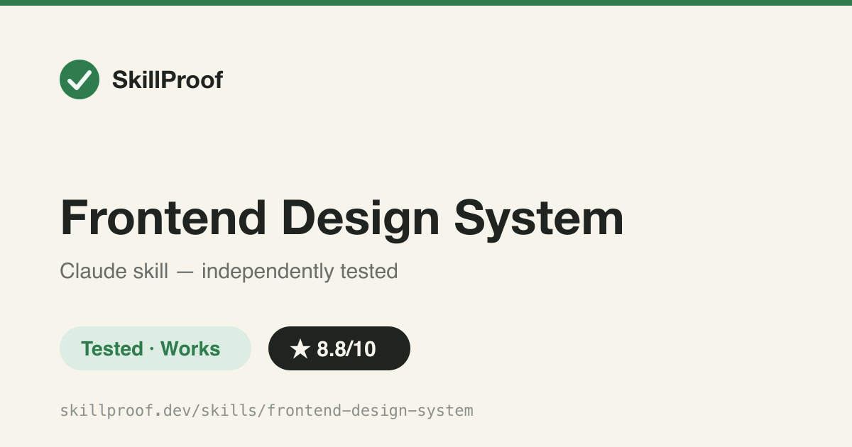Frontend Design System — Steers frontend UI away from generic AI-slop defaults toward distinctive design