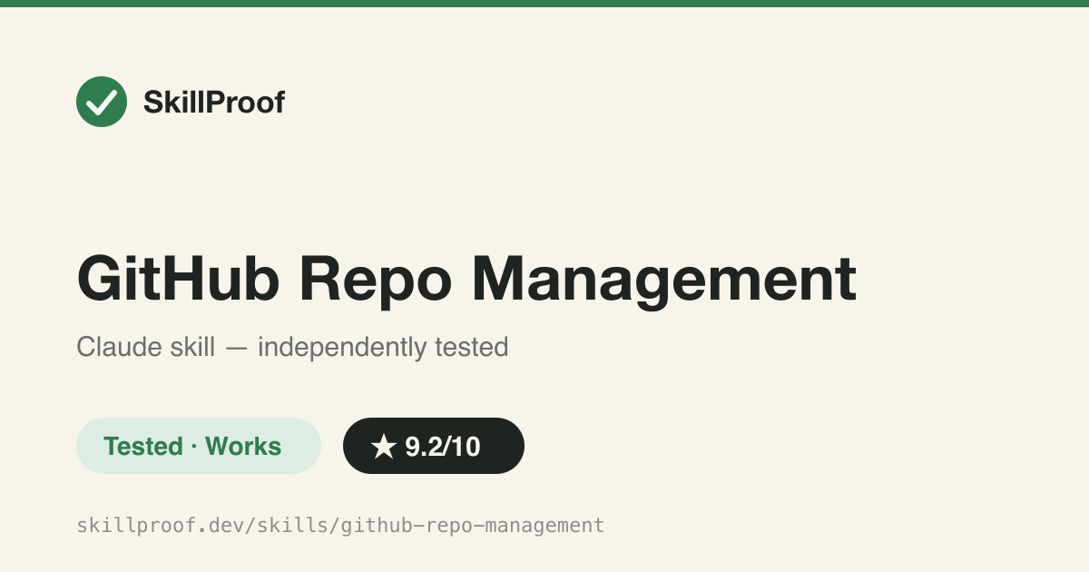 GitHub Repo Management — GitHub Actions, PR, issue, and release workflow reference for Claude Code plugin repos.