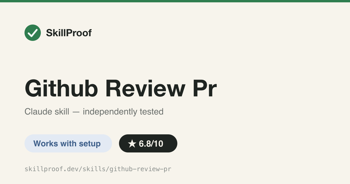 Github Review Pr — Multi-agent GitHub PR review with confidence scoring and false-positive filtering