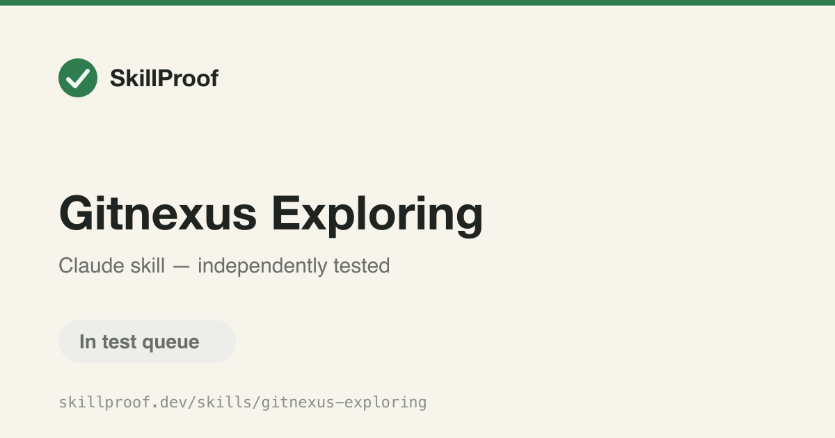 Gitnexus Exploring — Explores an indexed codebase to explain architecture and trace execution flows.