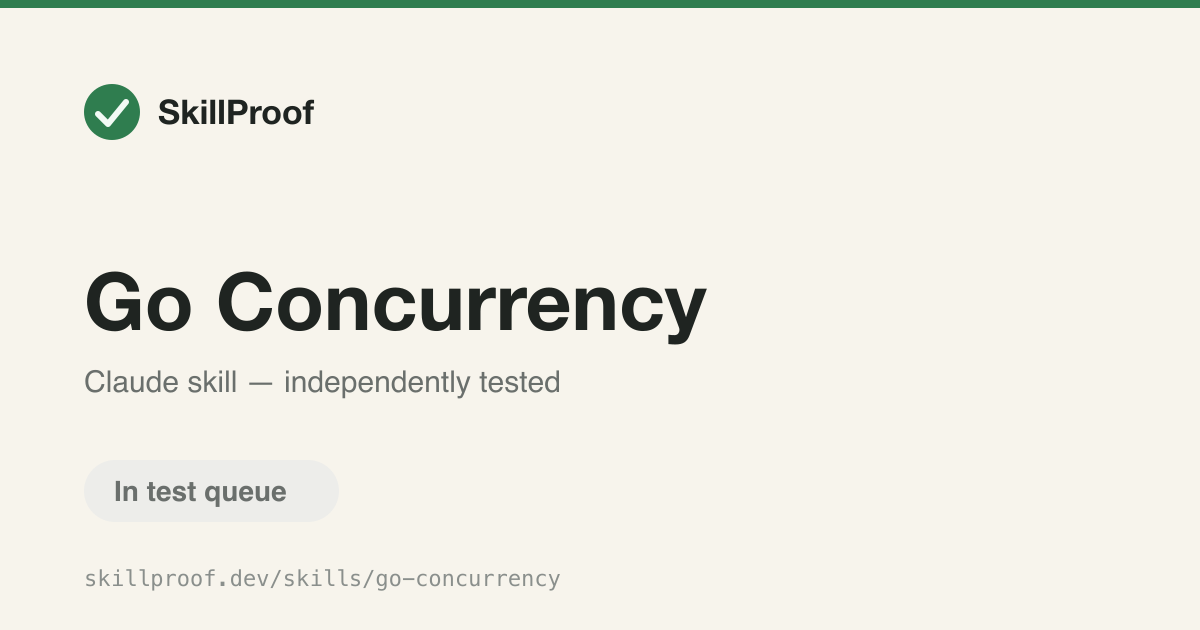Go Concurrency — Write correct goroutines, channels, and mutexes and catch data races in Go code.
