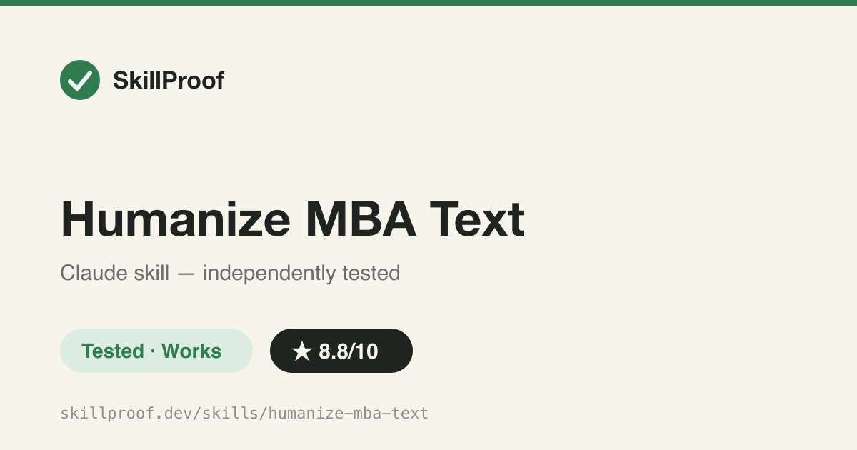 Humanize MBA Text — Scores Chinese academic text for AI tells and pins each one to a sentence