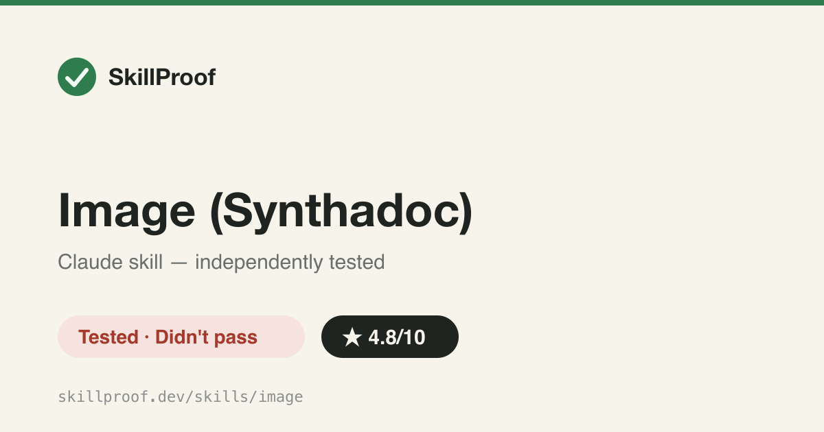 Image (Synthadoc) — Synthadoc-internal Python module that base64s an image to a vision LLM for text extraction