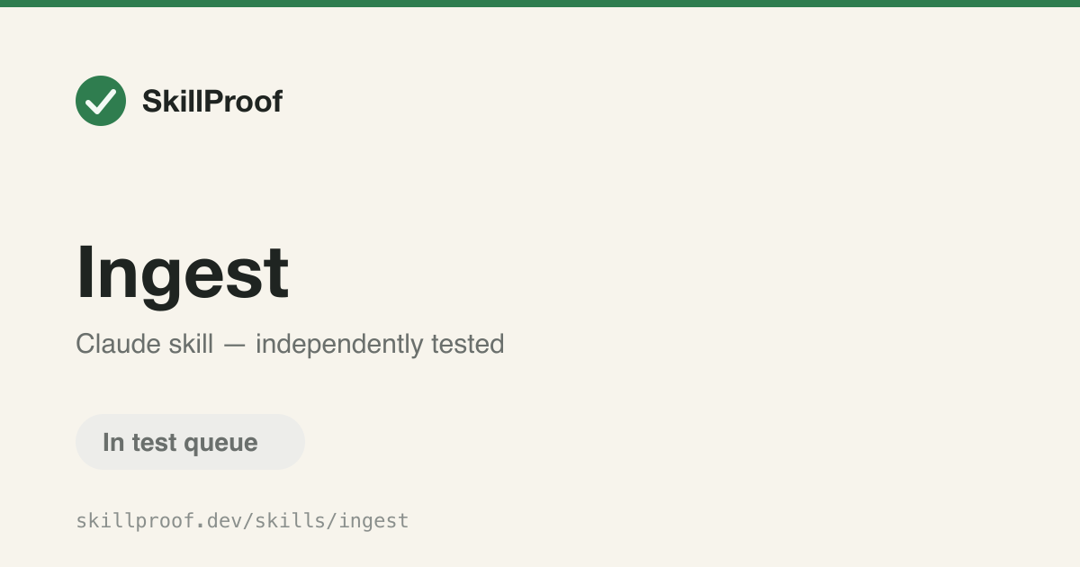 Ingest — Create or update a knowledge base concept file from a table, metric, or API description.
