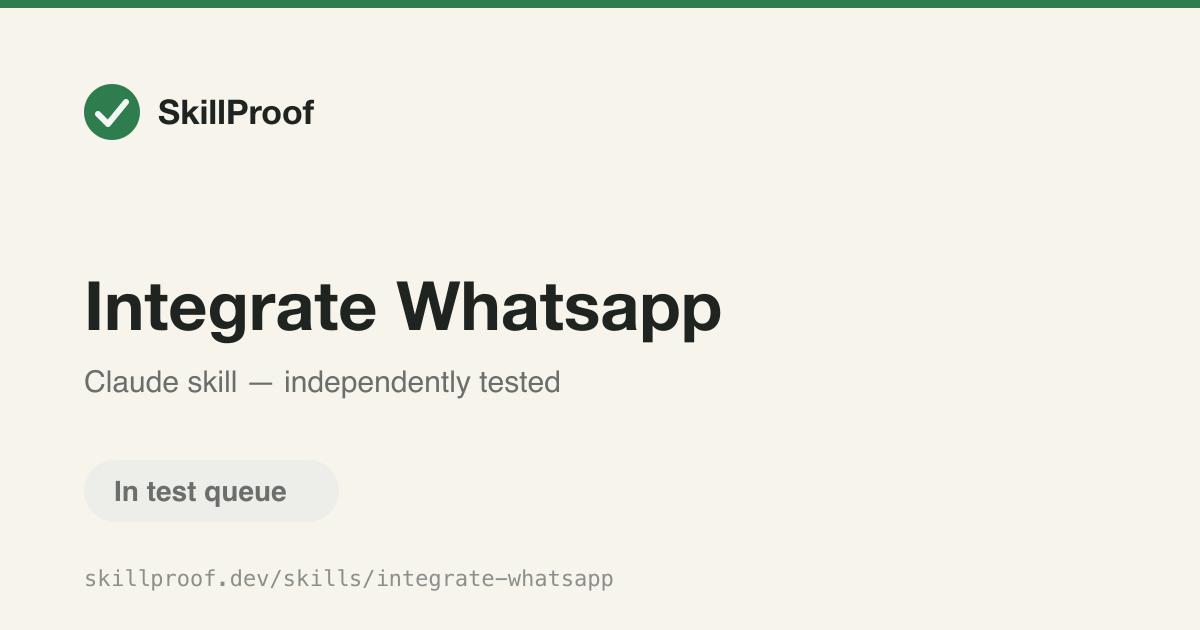 Integrate Whatsapp — Connects WhatsApp to a product with Kapso — onboarding, webhooks, and Flows.