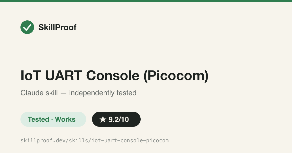 IoT UART Console (Picocom) — Pentest IoT UART consoles via picocom: enumerate, hit bootloaders, gain root shells.
