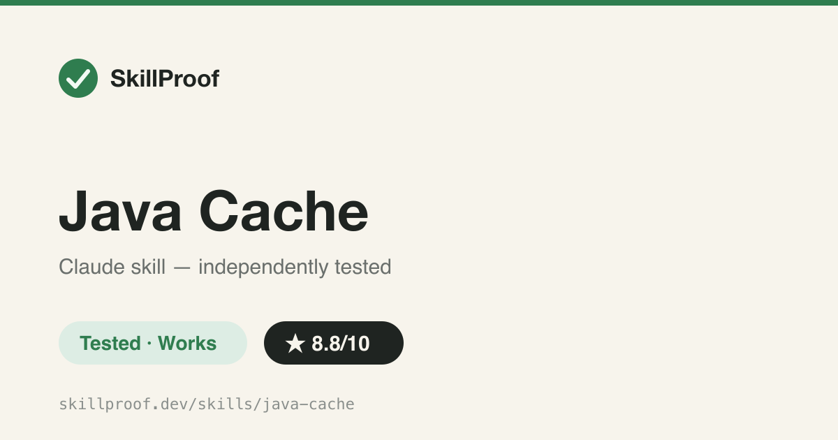 Java Cache — Spring Boot cache setup, review checklist and eviction patterns for Redis and Caffeine.