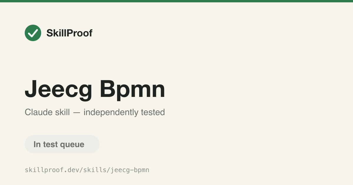Jeecg Bpmn — Creates and edits Flowable BPMN approval workflows and OA forms in JeecgBoot.