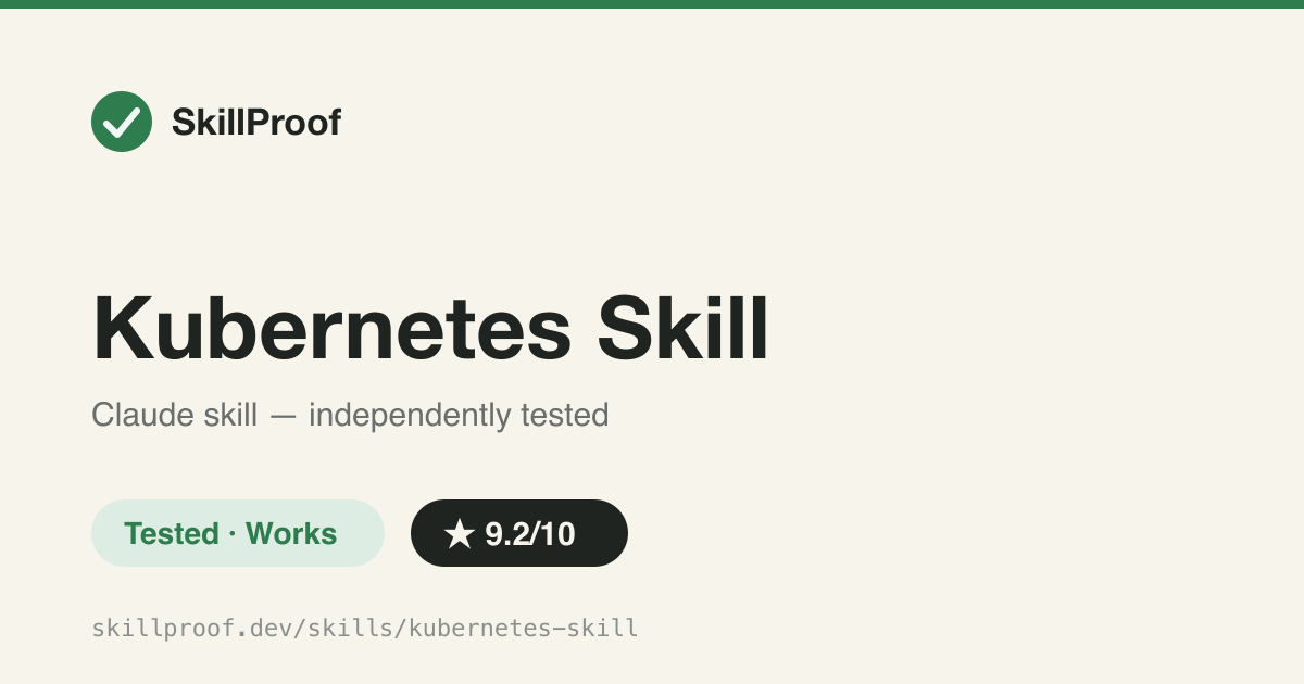 Kubernetes Skill — Diagnoses Kubernetes failure modes before generating hardened manifests, Helm, and Kustomize