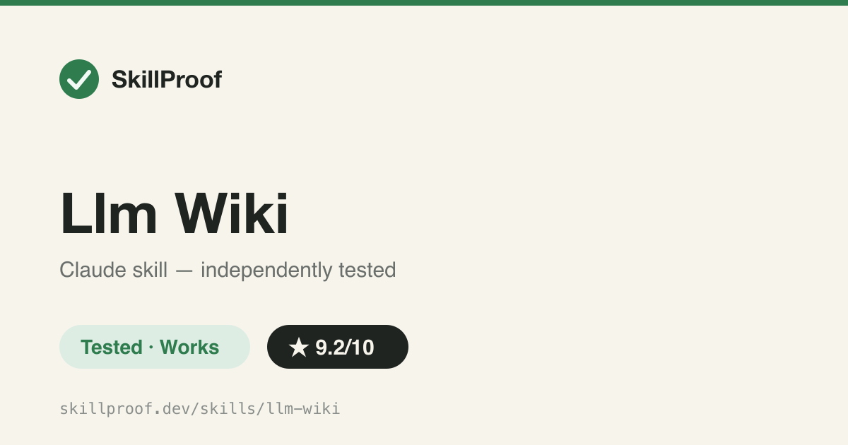 Llm Wiki — Builds a structured, cross-linked .llm-wiki of a codebase from its source