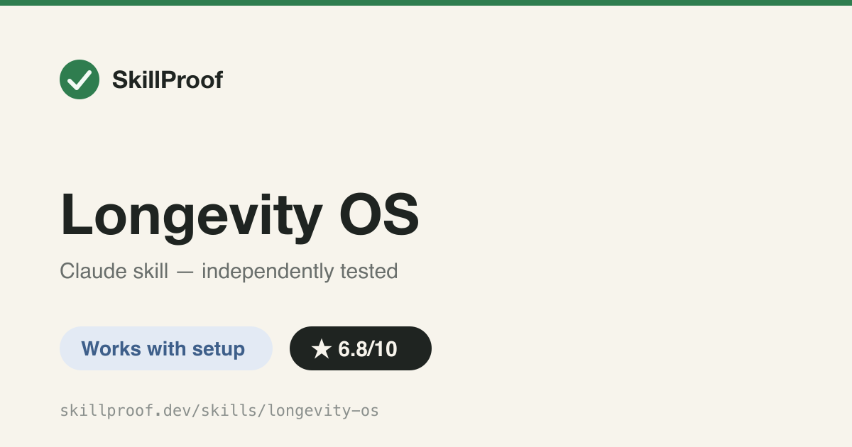 Longevity OS — SQLite health tracker with BH-corrected pattern scans and N-of-1 trial design