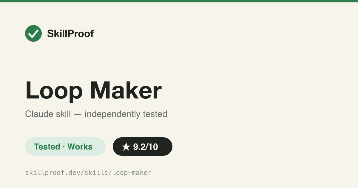 Loop Maker — Turns a one-line idea into a safe, self-verifying autonomous-agent mission prompt
