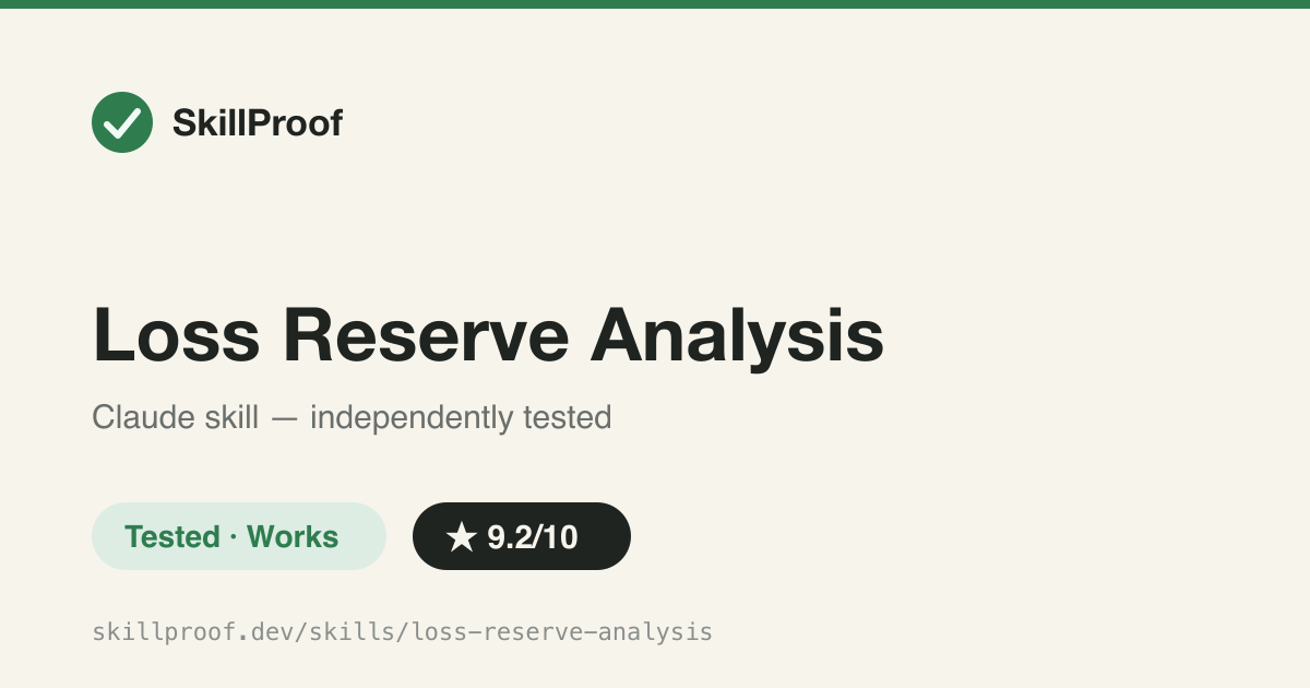Loss Reserve Analysis — Runs chain ladder, BF, and Cape Cod on loss triangles and exports a formatted Excel exhibit.