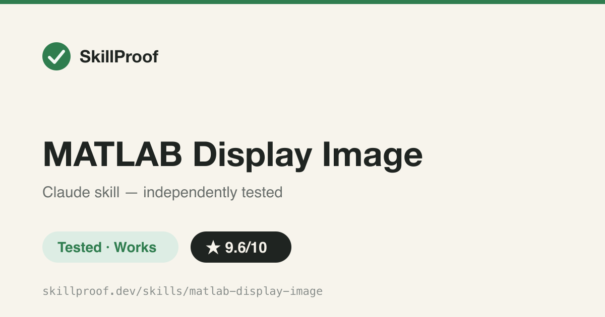 MATLAB Display Image — Modern MATLAB image display, overlays, ROIs, and viewer apps via imageshow/viewer2d.