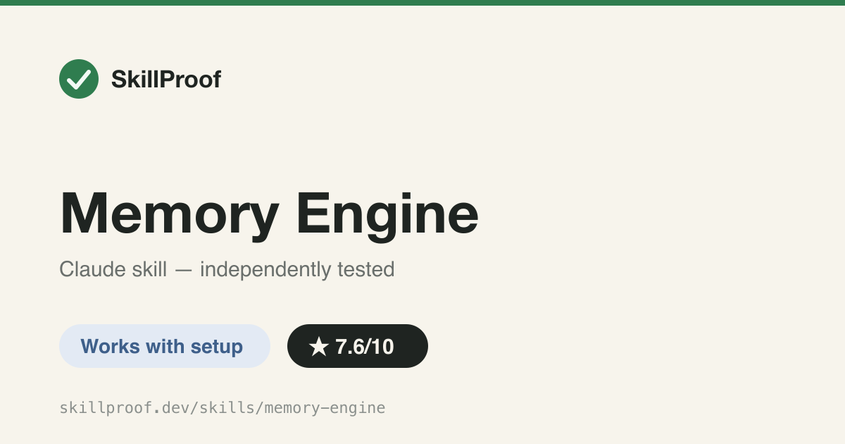 Memory Engine — Cross-session memory for Claude Code via hooks, handoffs, and slash commands