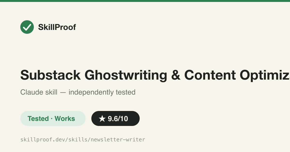 Substack Ghostwriting & Content Optimization — Substack-specific ghostwriting and growth workflow: voice guide, algorithm, monetization.