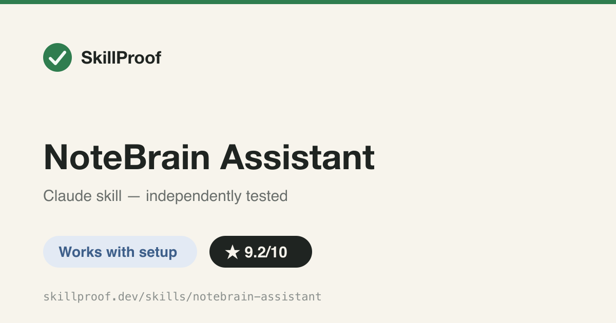 NoteBrain Assistant — Semantic search over an Obsidian vault via the NoteBrain CLI and local ChromaDB