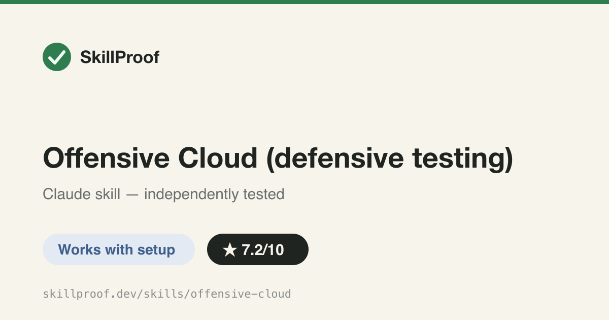 Offensive Cloud (defensive testing) — Runs AWS, Azure, and GCP attack techniques for cloud penetration testing.