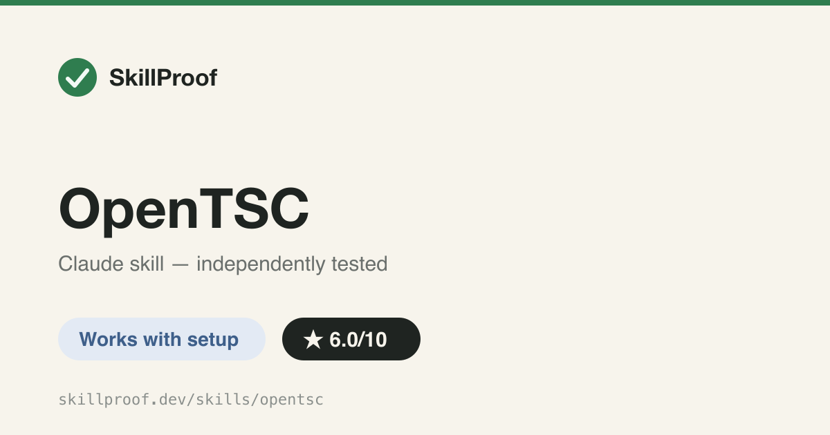 OpenTSC — Local CLI vault for contact intelligence: event graph works, judgment does not