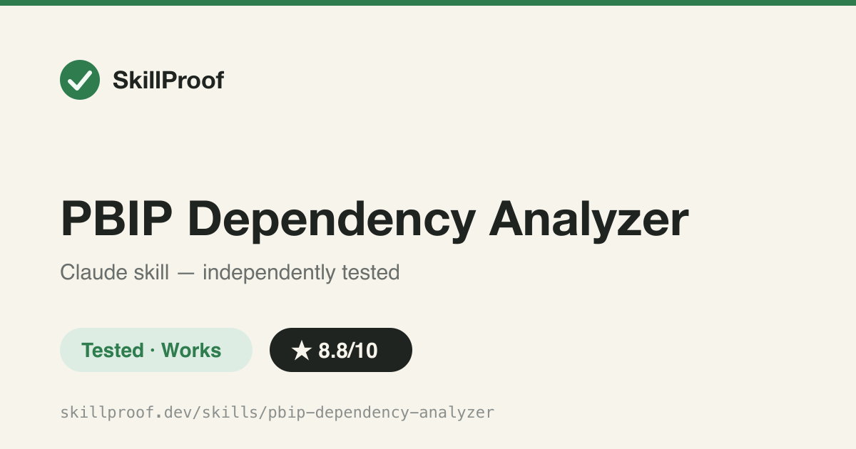 PBIP Dependency Analyzer — Maps every Power BI dependency to tell you what's safe to delete and what would break.