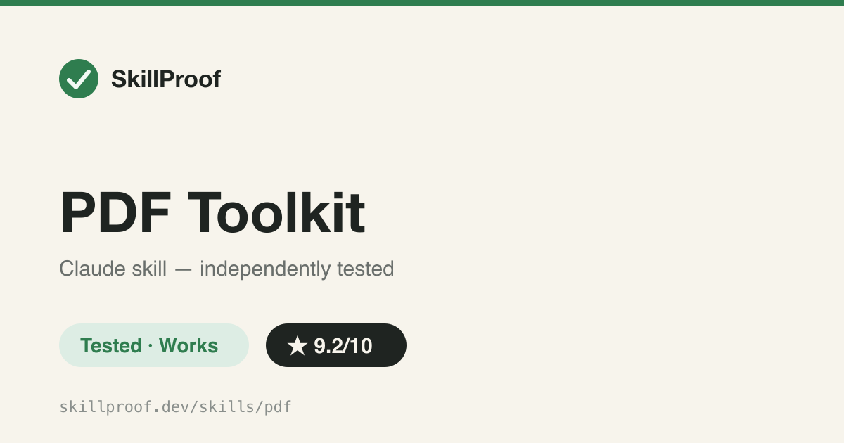 PDF Toolkit — Merge, split, fill forms and OCR scanned PDFs.