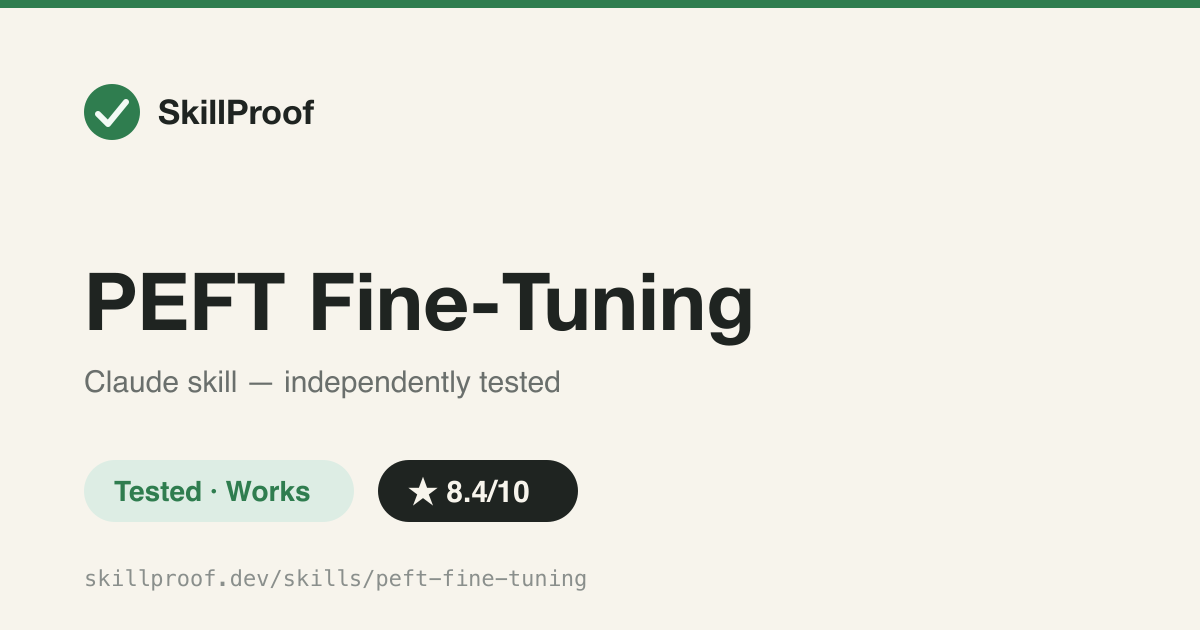 PEFT Fine-Tuning — LoRA/QLoRA fine-tuning code for HuggingFace models with rank/alpha guidance and OOM fixes.