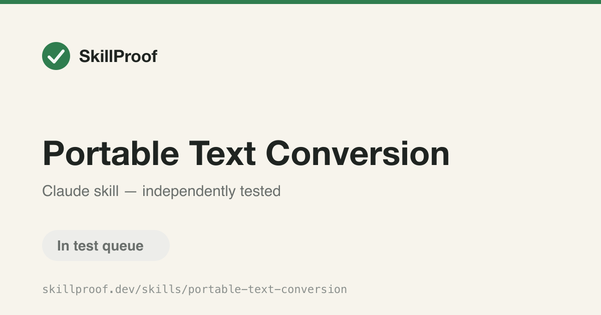 Portable Text Conversion — Converts HTML or Markdown content into Portable Text blocks for Sanity.