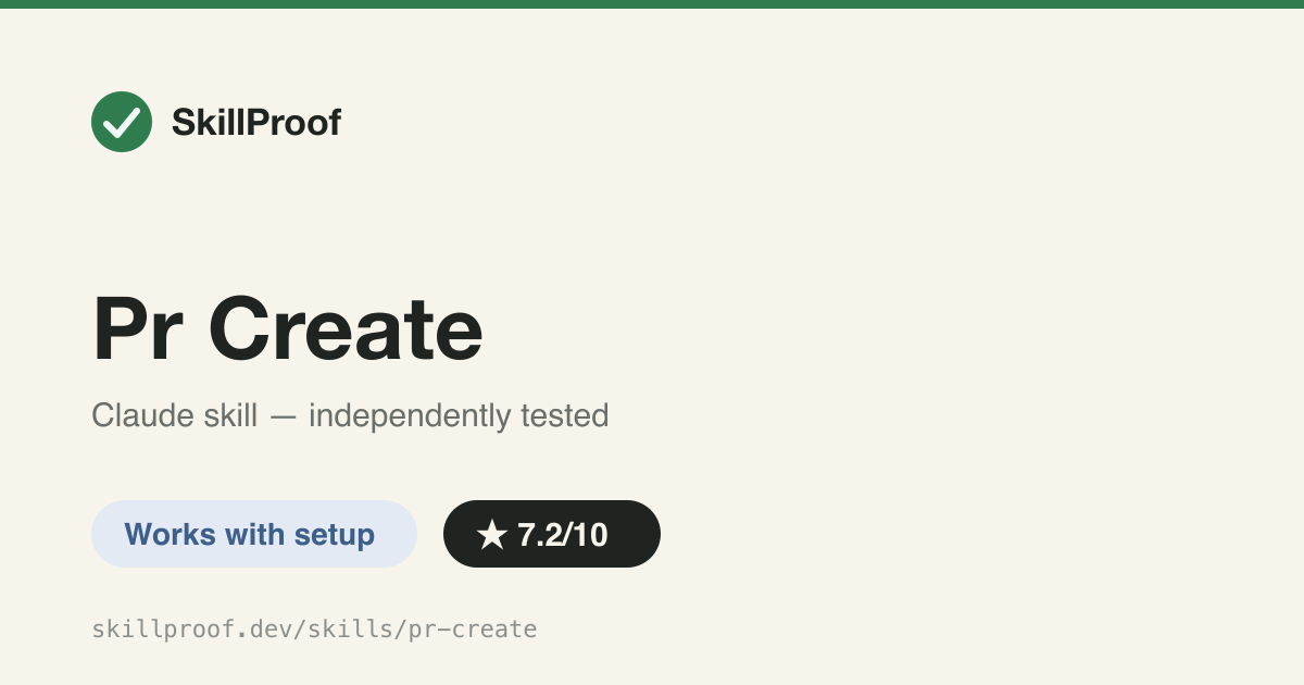 Pr Create — Creates a draft PR, monitors GitHub Actions CI, and fixes failures until checks pass