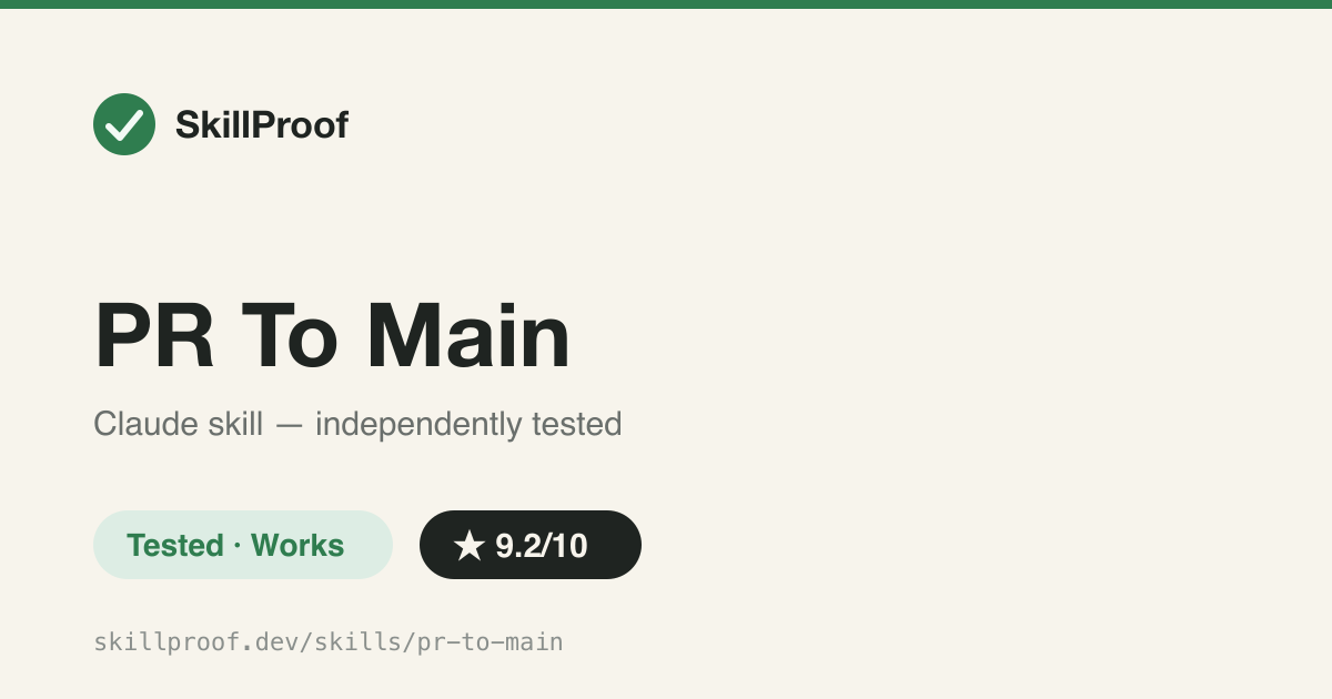 PR To Main — Opens a Changesets-aware PR to main for the cc-wf-studio pnpm monorepo, never skipping the release changeset.