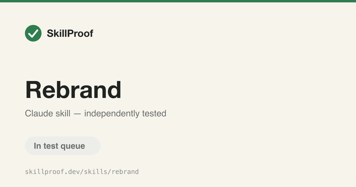 Rebrand — Change the app's product name, logo, description, theme, and navigation for a new brand.