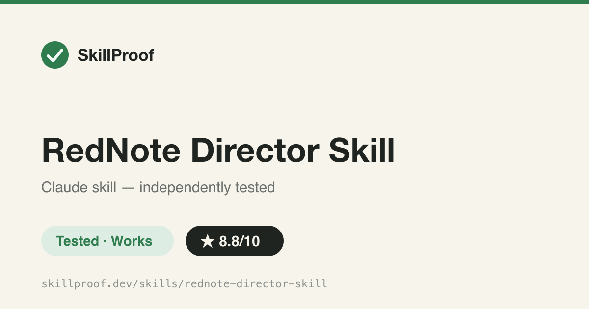 RedNote Director Skill — Turns a topic into a full Xiaohongshu carousel plan with per-page image prompts