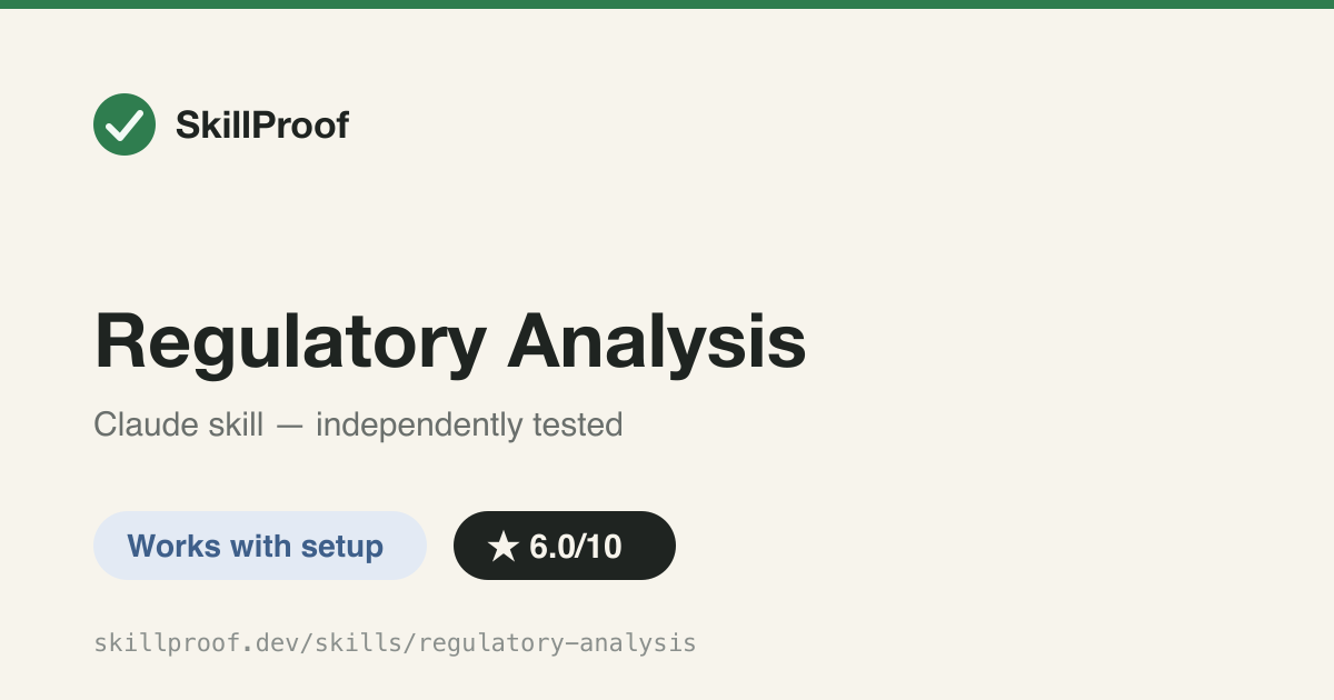 Regulatory Analysis — Checks documents against FINRA, SEC, Fed, and CFPB rules and flags compliance gaps.