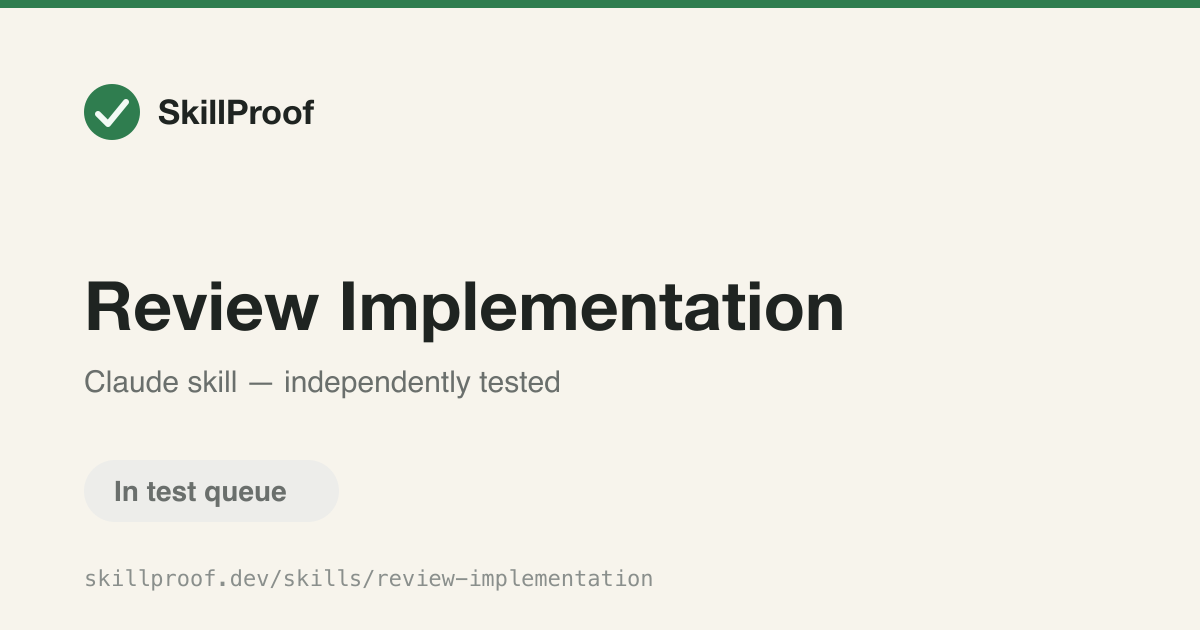 Review Implementation — Reviews code against markdown requirements or specs and applies focused fixes.