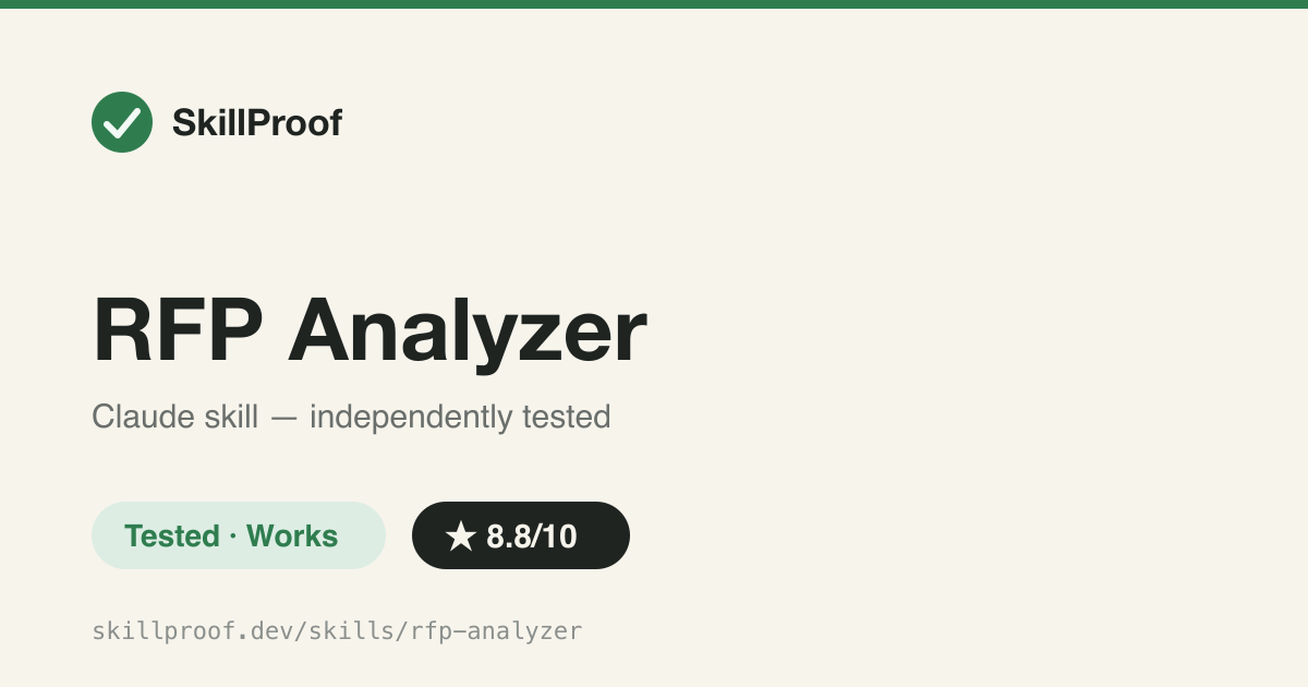 RFP Analyzer — Turns an RFP into stakeholders, modules, NFRs, and triaged questions