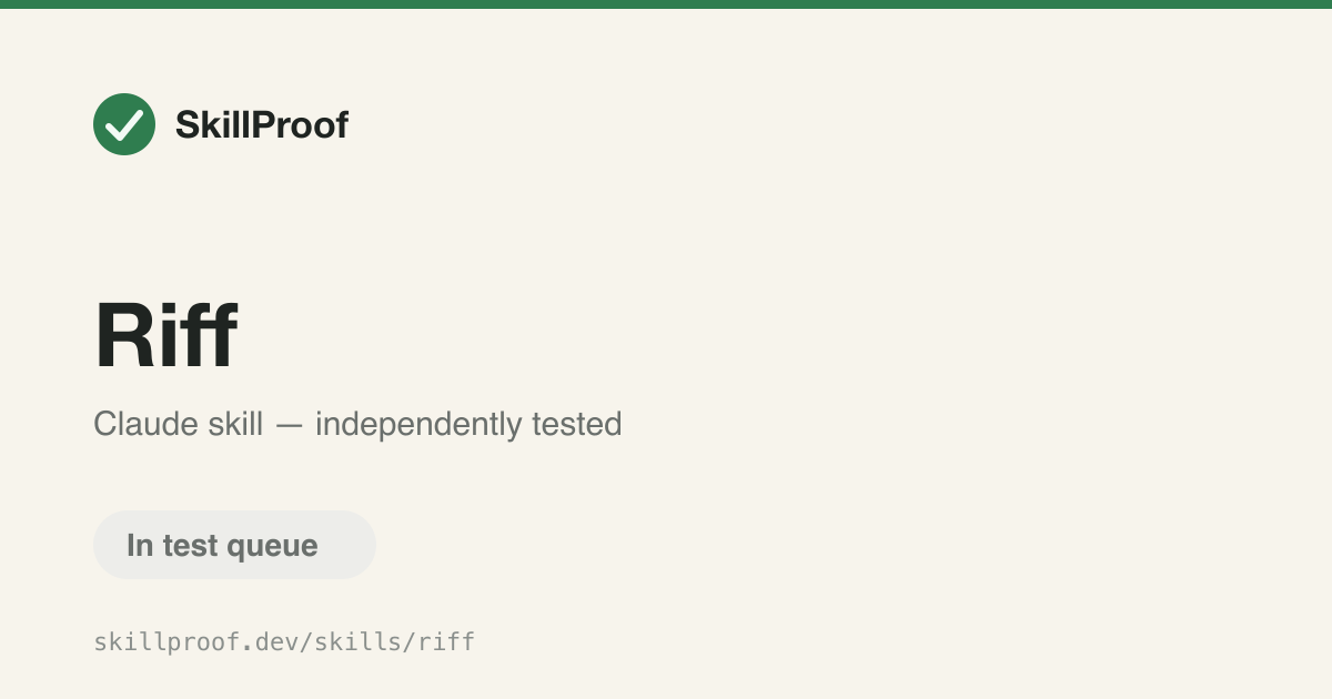 Riff — Generates multiple parallel app variations so you can compare design directions.