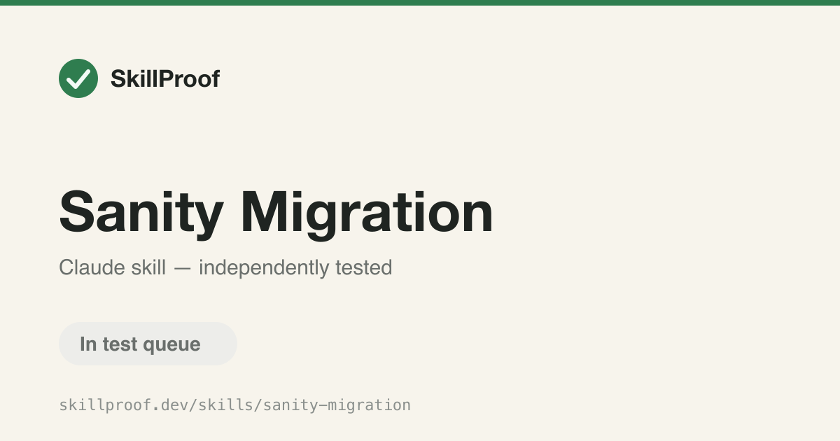 Sanity Migration — Plans and executes migrations from WordPress, Contentful, or other CMSes into Sanity.