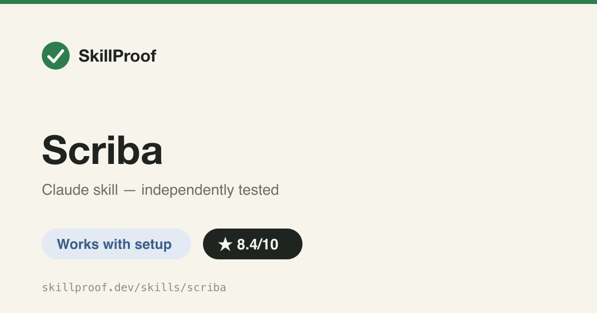 Scriba — Local speaker-diarized meeting transcription (whisperX + pyannote), then rename Speaker 1/2 to real names.