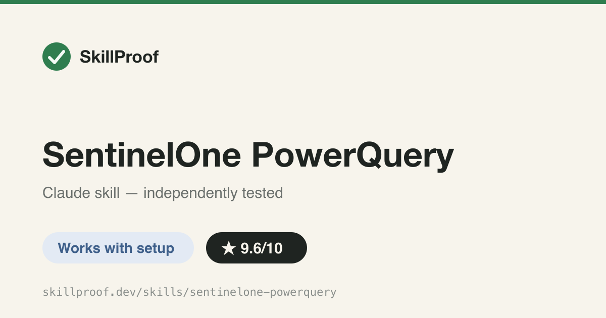 SentinelOne PowerQuery — Authors and runs SentinelOne PowerQuery threat-hunting and detection-rule queries correctly
