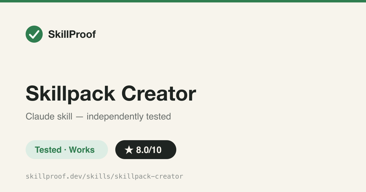 Skillpack Creator — Turns a finished workflow into a runnable SkillPack: manifest, skills/, launchers, zip